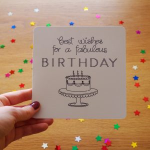 ‘Best Wishes’ Birthday Card