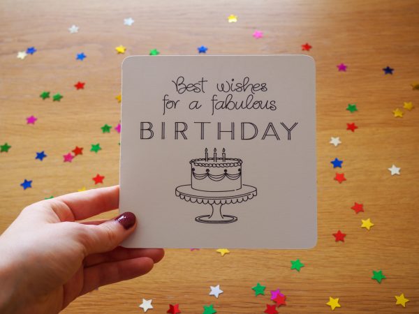 ‘Best Wishes’ Birthday Card