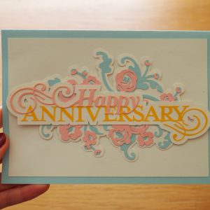 Floral Anniversary Card