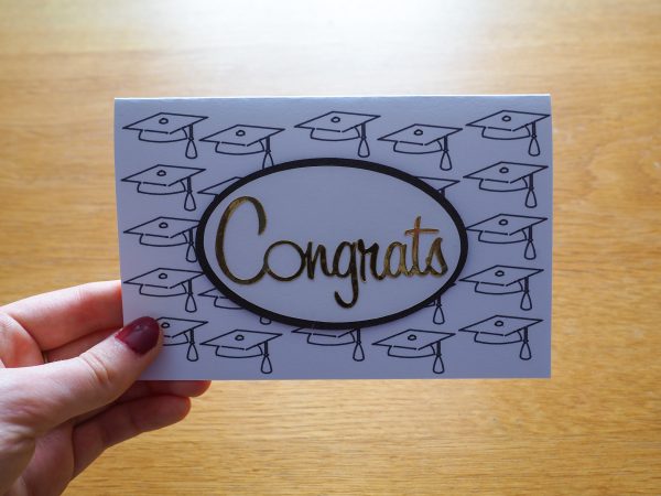 Congrats and Hats Graduation Card