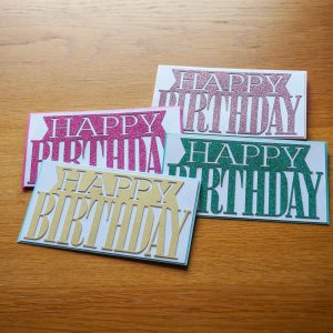 Glitter ‘Happy Birthday’ Card