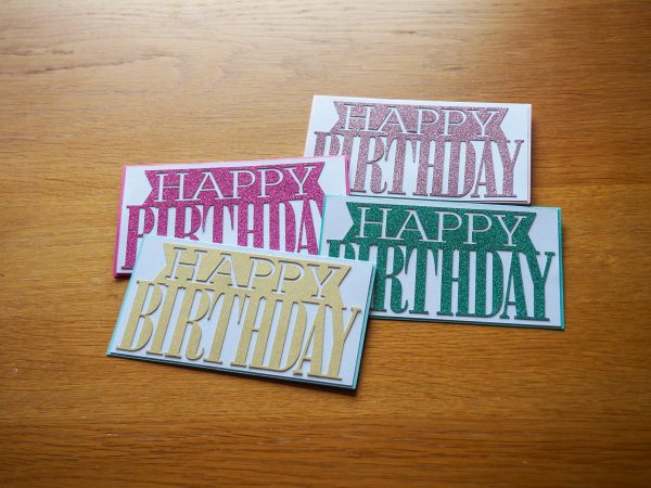 Glitter ‘Happy Birthday’ Card